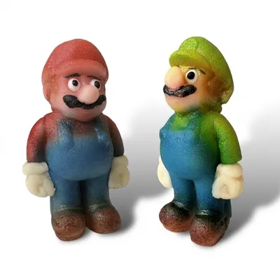 Marcipánová figurka Super Mario a Luigi 7,5 x 4 cm, 34 g