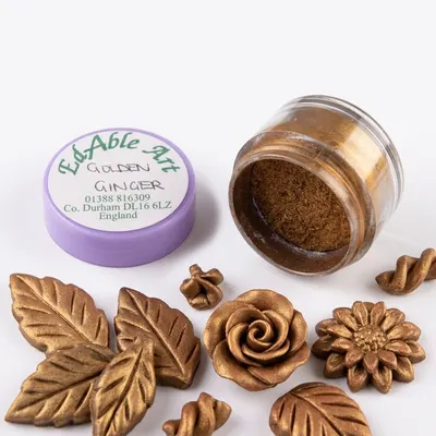 Prachová jedlá barva Golden Ginger – Edible Art