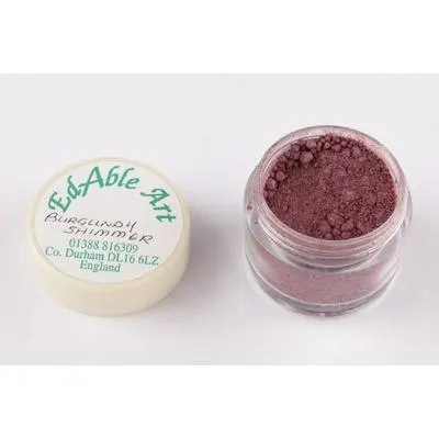 Prachová jedlá barva Burgundy Shimmer – Edible Art