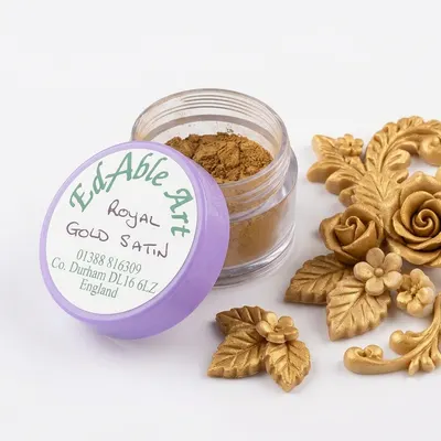 Jedlá prachová barva Royal Gold Satin, Edible Art