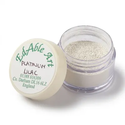 Prachová jedlá barva Platinum Lilac, levandulový odstín