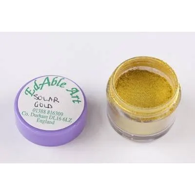 Prachová jedlá barva Solar Gold, zlatý odstín