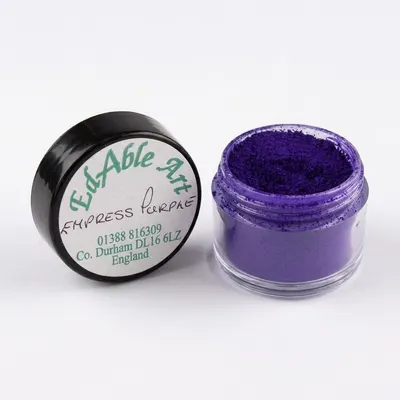 Prachová jedlá barva Empress Purple, fialová