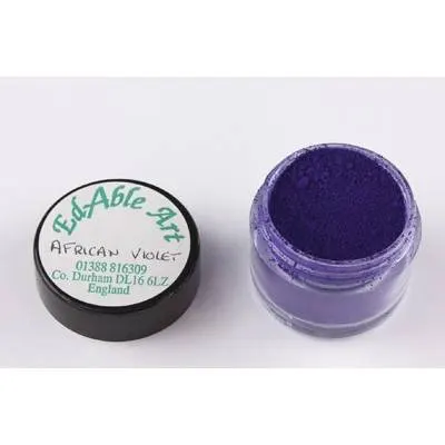 Prachová jedlá barva African Violet, fialový odstín
