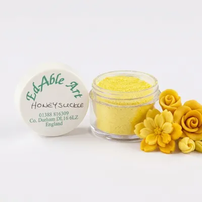 Prachová jedlá barva Honeysuckle pro jedlé malování