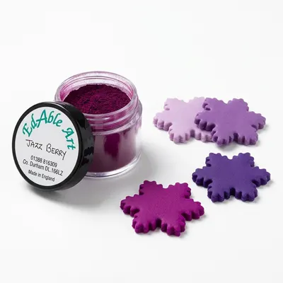 Prachová jedlá barva Jazz Berry pro jedlé malování