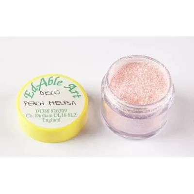 Jedlý třpyt dekorační disco Peach Melba na dort