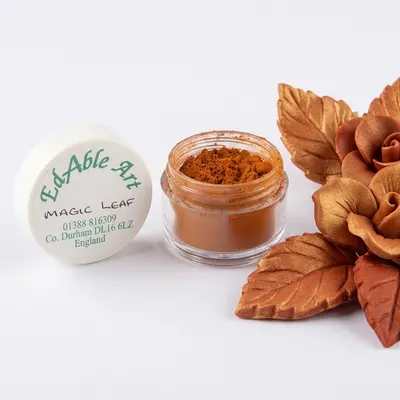 Prachová jedlá barva Magic Leaf pro jedlé malování