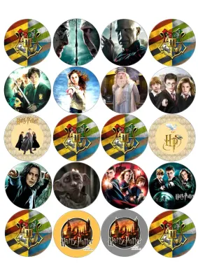 Harry Potter – jedlá kolečka na cupcakes