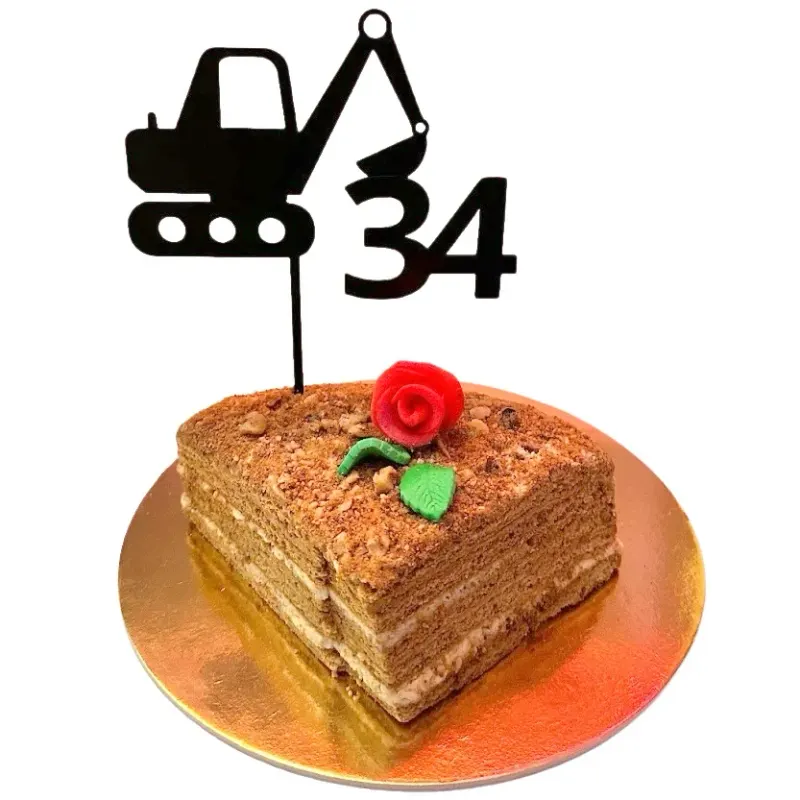 3D zápich Dortová číslovka + tvar / silueta – 3D zápich z vlastní výroby