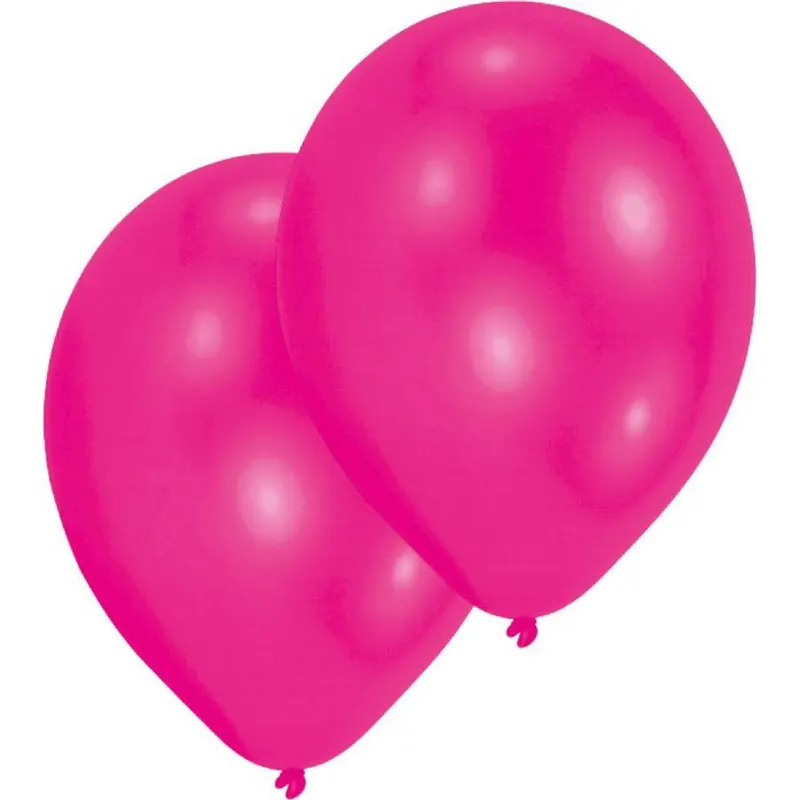 Tmavě růžové latexové balónky 27,5 cm, balení 10 kusů pro narozeninové a party dekorace