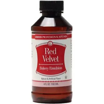 Aroma Red Velvet od značky FunCakes v lahvičce 118 ml pro ochucení dortů, krémů a polev