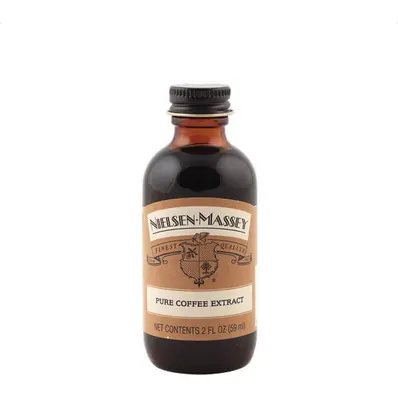 Extrakt s kávovou příchutí od značky Nielsen Massey v lahvičce o objemu 60 ml pro aromatizaci dortů a krémů
