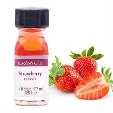 Super silná jahodová aroma FunCakes LorAnn v malém balení 3,7 ml pro dochucení dortů, marcipánu a polev
