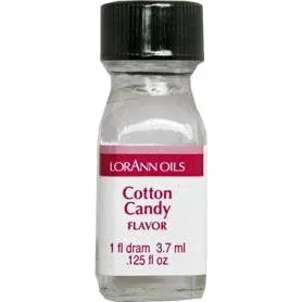 Koncentrovaná aroma s příchutí cukrové vaty od značky FunCakes v objemu 3,7 ml pro ochucení dortů, krémů a marcipánu