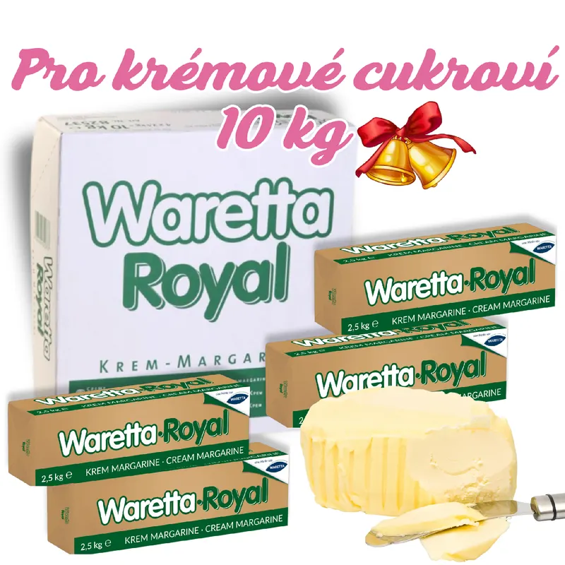 Německý máslový tuk Waretta Royal na krémy a pečení od značky Walter Rau v balení 10 kg