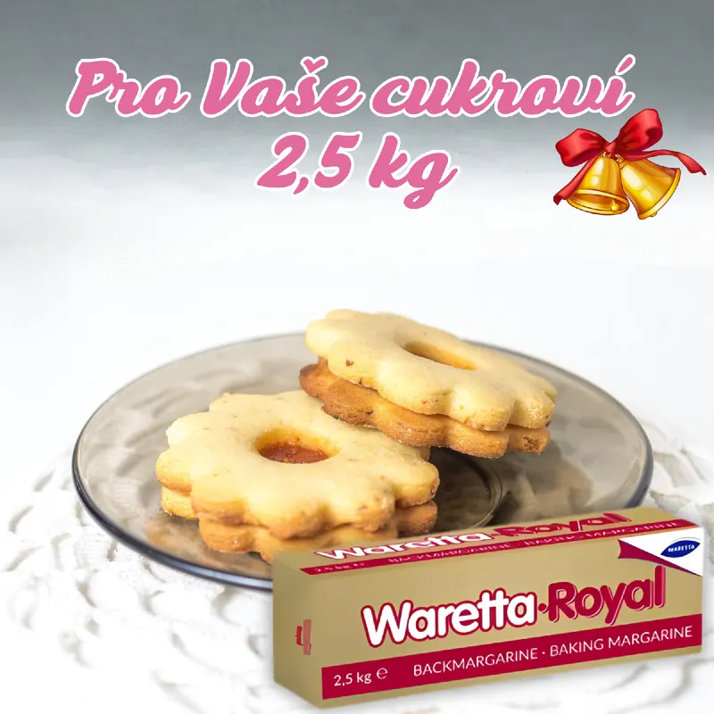 Německý tuk na pečení Waretta Back 80% v balení 2,5 kg od značky Walter Rau pro linecké cukroví a dorty