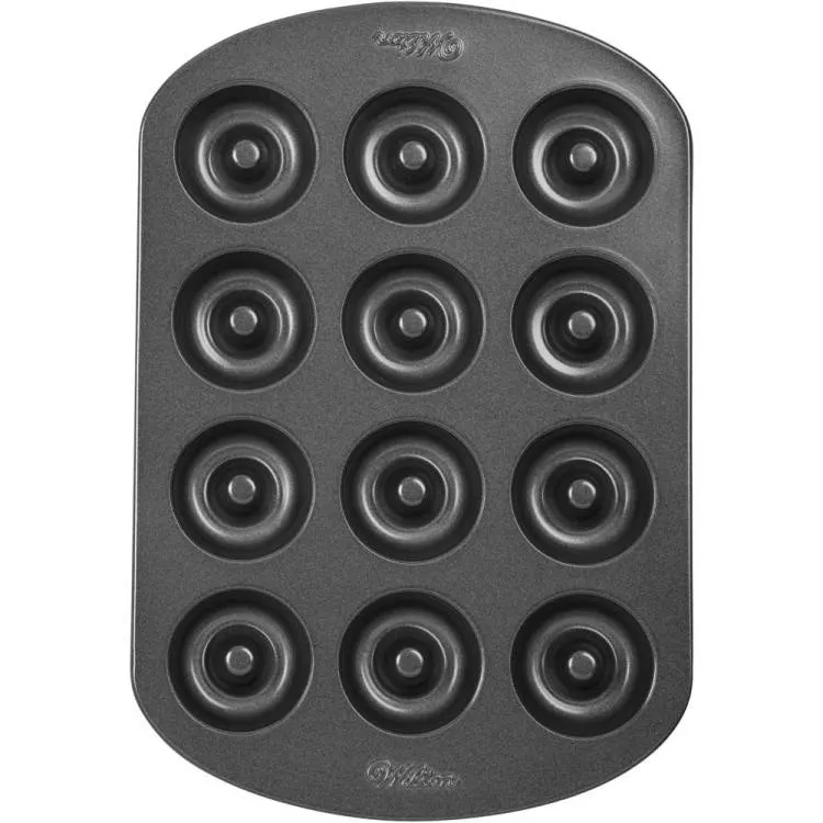 Silikonová forma Wilton na 12 mini donutů o průměru 4,5 cm pro pečení doma
