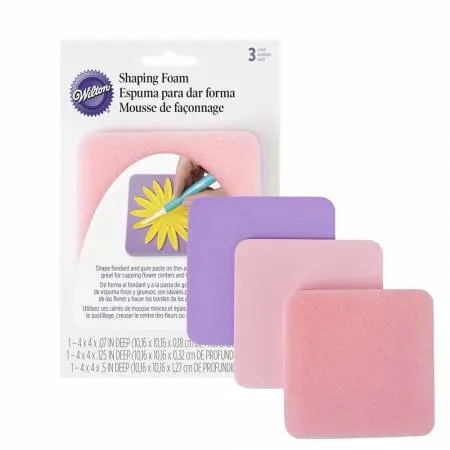 Set tří tenkých houbiček Wilton na modelování cukrářských květů z modelovací hmoty
