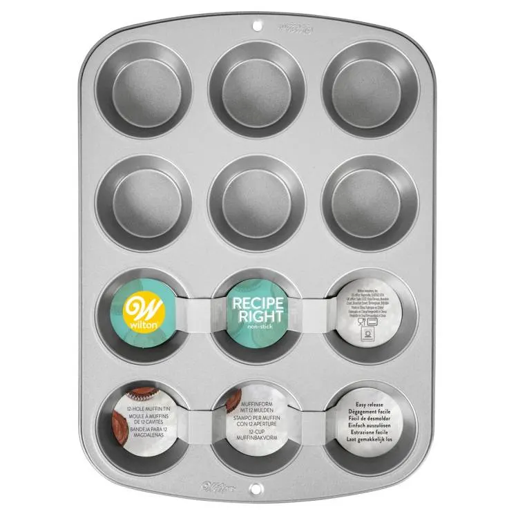 Silikonová forma Wilton na 12 muffinů s nepřilnavým povrchem pro pečení domácích košíčků