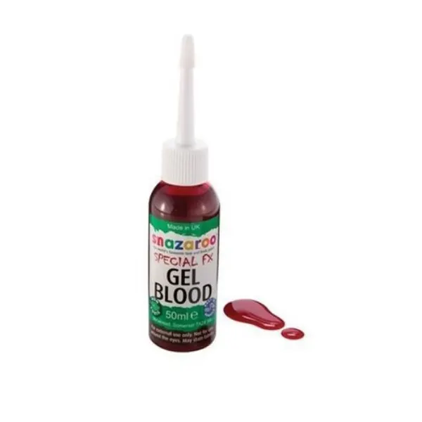 Tmavá krev Snazaroo v 50ml balení na líčení a krvavé efekty pro halloweenské masky a karnevaly