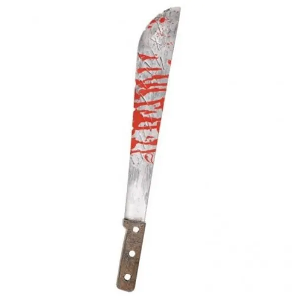 Halloweenská krvavá mačeta Amscan délky 51 cm pro strašidelné kostýmy a party