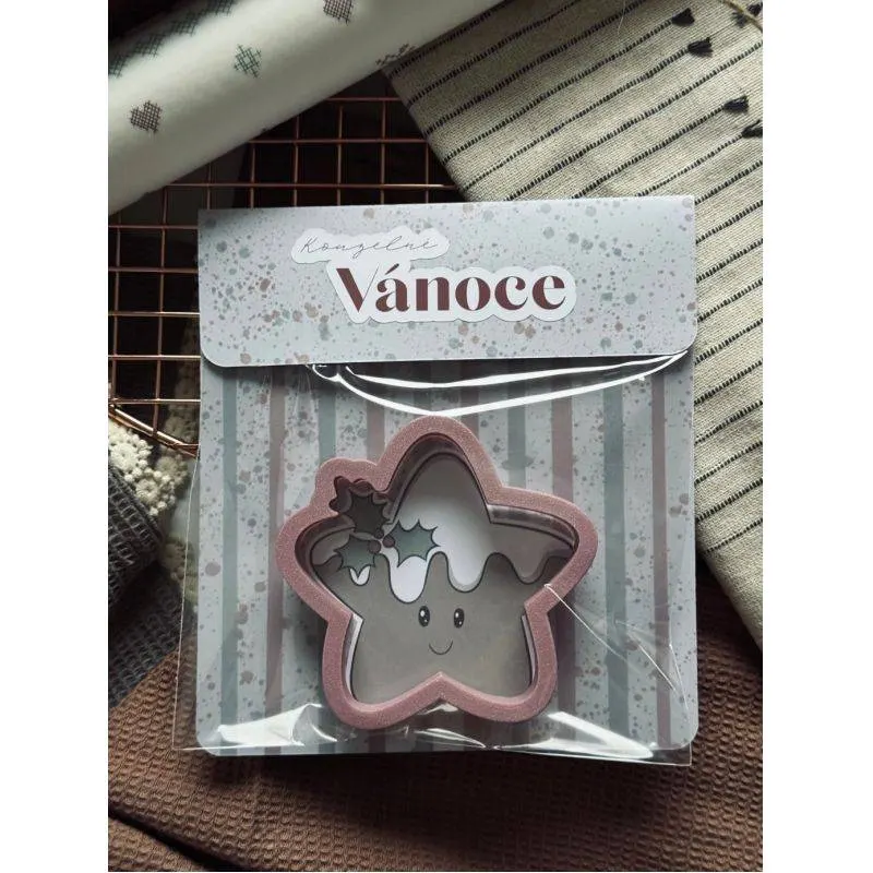 Vykrajovátko ve tvaru hvězdy od značky Sugar cookie girl na vánoční perníčky a sušenky