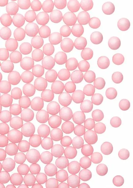 Cukrové perly v růžové barvě o průměru 4 mm na dekoraci cukrářských výrobků, balení 50 g