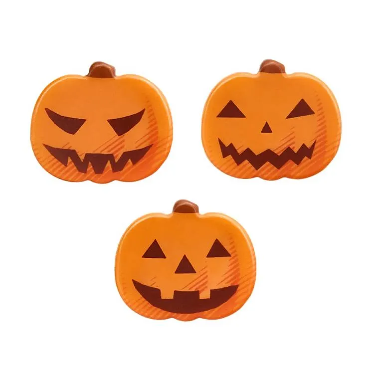 Čokoládová dekorace ve tvaru dýně na zdobení dortů a dezertů, balení 7 kusů pro halloweenskou výzdobu