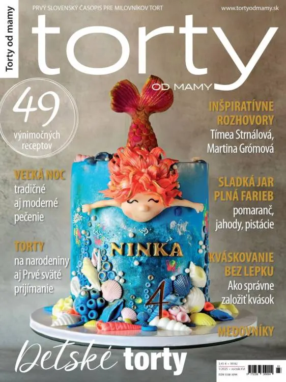 Časopis Torty od mamy 1/2025 s recepty a inspirací pro zdobení dortů