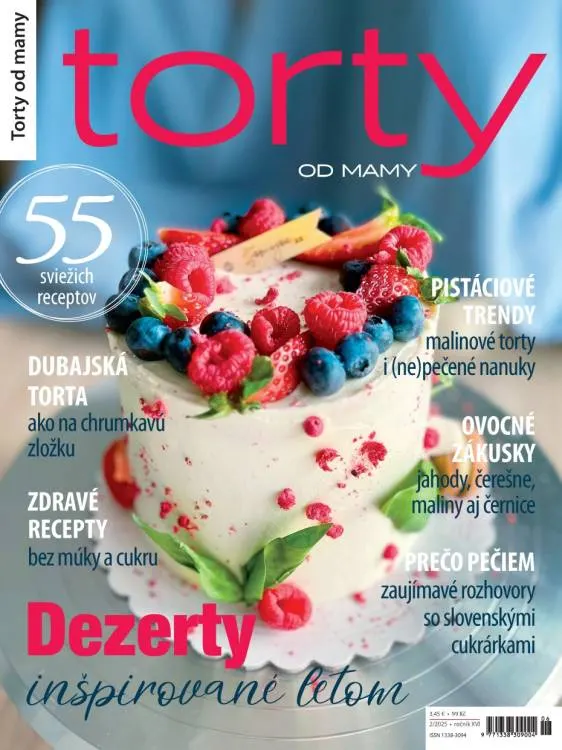 Časopis Torty od mamy číslo 2/2025 s inspirací, postupy a recepty pro domácí přípravu dortů