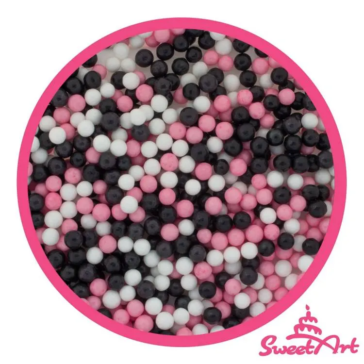 Cukrové perly SweetArt Minnie mix 5 mm v balení 80 g na zdobení dortů a dezertů
