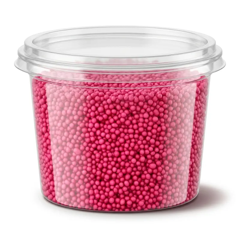 Cukrový máček SweetArt v malinově růžové barvě na zdobení dortů a cukrovinek, balení 50 g