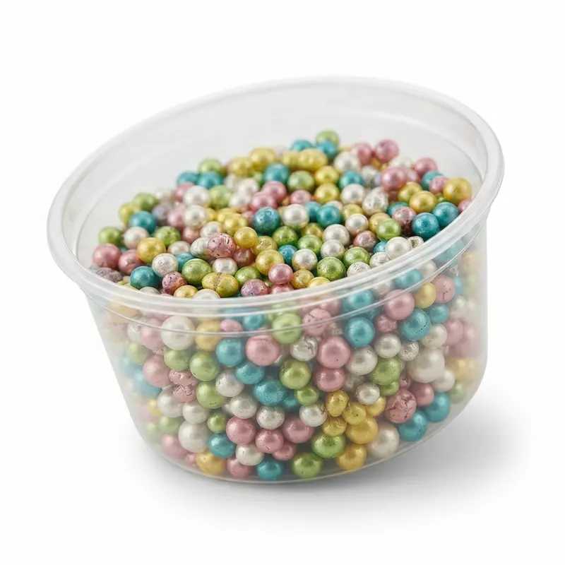 Duhové cukrové perly SweetArt na zdobení dortů a dezertů, balení 50 g