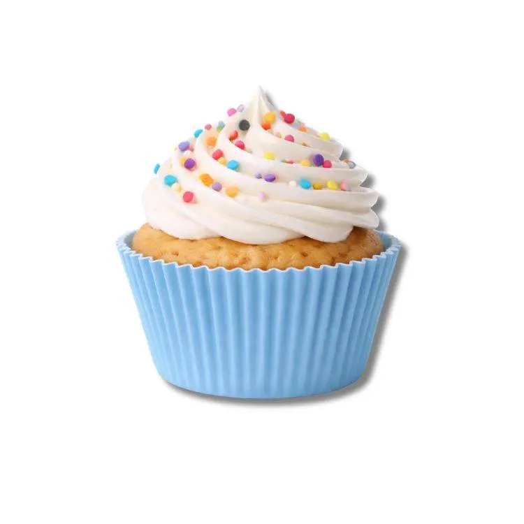 Modré papírové košíčky na muffiny, sada 100 kusů pro pečení muffinů a cupcakes