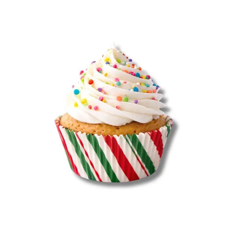 Pruhované papírové košíčky na muffiny, 50 ks, výška 3 cm, vhodné na muffiny a cupcakes