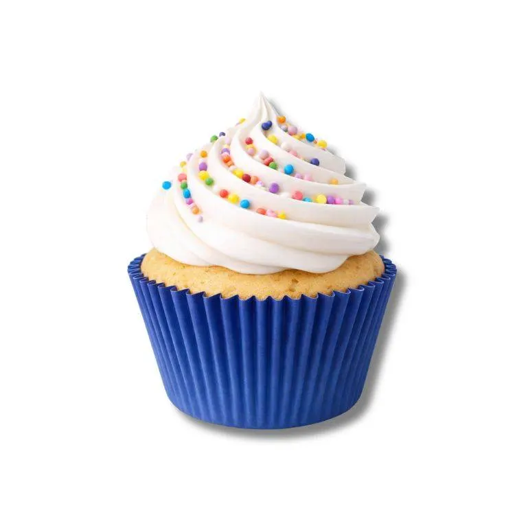 Tmavě modré papírové košíčky na muffiny, balení 120 kusů pro pečení muffinů a cupcakes