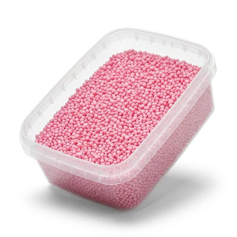 Růžový cukrový máček SweetArt v balení 50 g na zdobení cukrářských výrobků