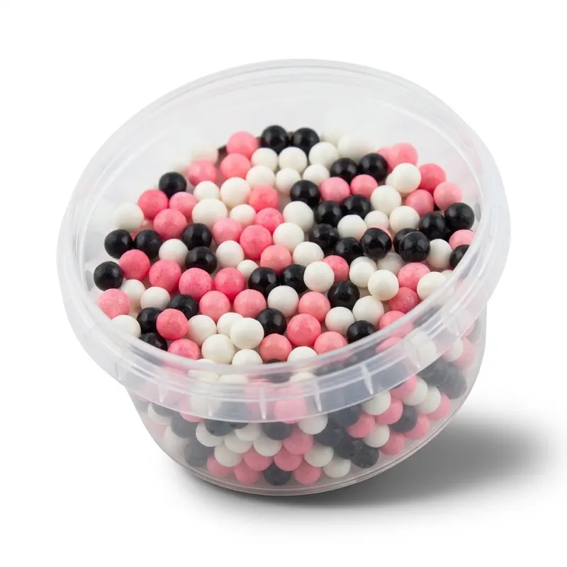 Cukrové perly SweetArt Minnie mix o průměru 7 mm v balení 50 g k zdobení dortů a cukrářských výrobků
