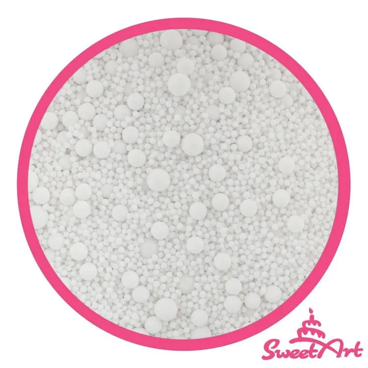 Cukrové zdobení SweetArt Wedding sprinkle mix na svatební a slavnostní dorty, 50 g