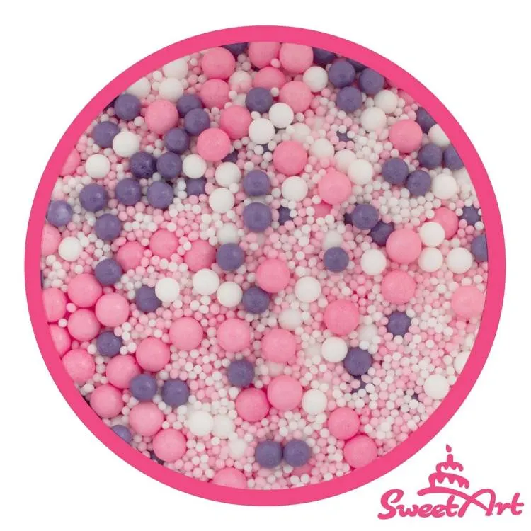 Cukrové zdobení SweetArt Girl sprinkle mix v balení 50 g na dekorování dortů, cupcakes a sušenek