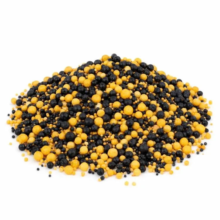 Cukrové zdobení SweetArt Black Gold sprinkle mix v černo-zlatém provedení na dortové zdobení a cukrářské dekorace