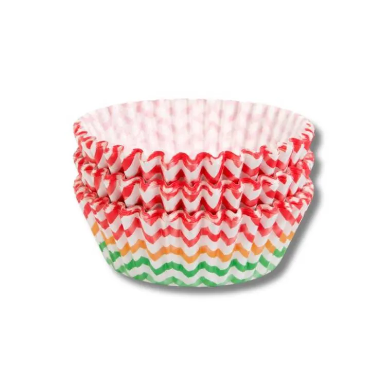 Papírové košíčky na muffiny s pruhovaným motivem, balení 60 kusů pro pečení dortíčků a cupcakes