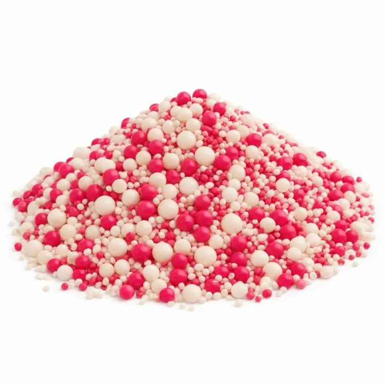 Cukrové zdobení SweetArt Elegance mix v růžové a bílé barvě na dorty, cupcaky a sušenky