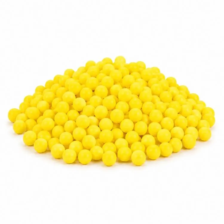 Cukrové perly SweetArt žluté o průměru 5 mm v balení 40 g na zdobení dortů, cupcakes a sušenek