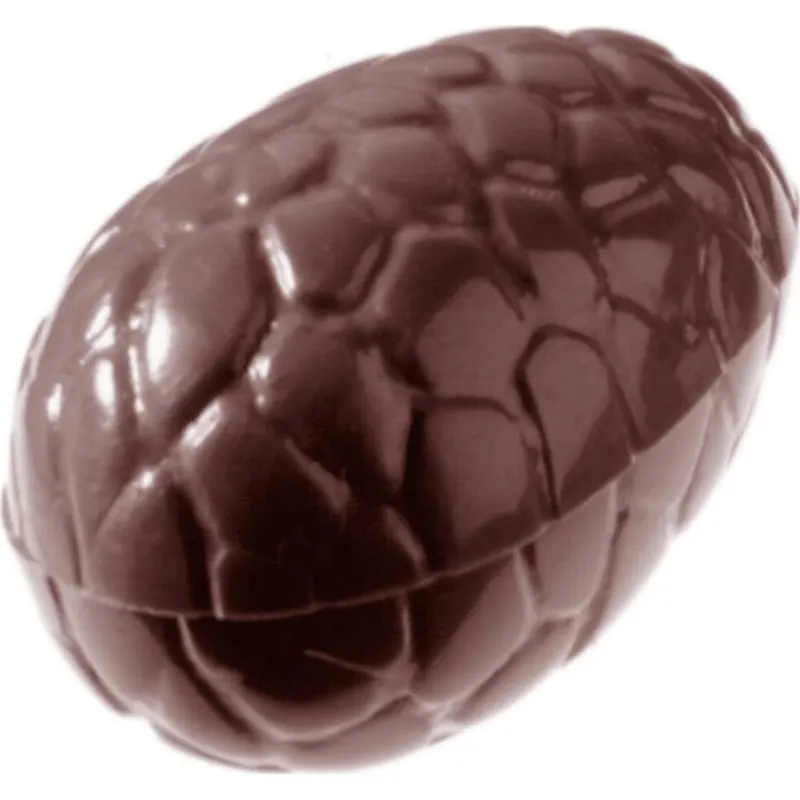 Polykarbonátová forma na pralinky ve tvaru šišky o průměru 35 mm od značky Chocolate World