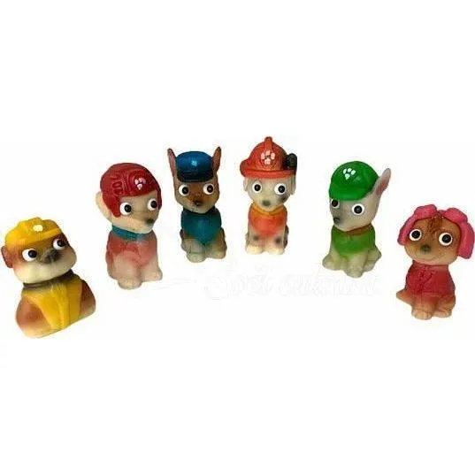 Marcipánové figurky postaviček z Tlapkové patroly Paw Patrol pro zdobení dortů, výška 8 cm a šířka 4 cm