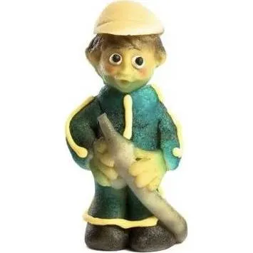 Marcipánová figurka hasiče od značky Frischmann, 9,5 x 4,5 cm, na zdobení dortů a cukrářských výrobků