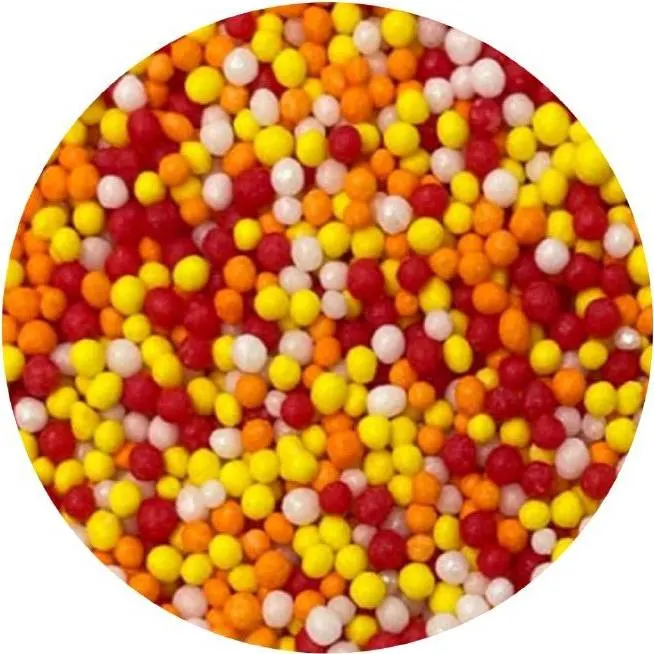 Cukrový máček v podzimním barevném mixu, kilové balení pro zdobení dortů a cupcaků