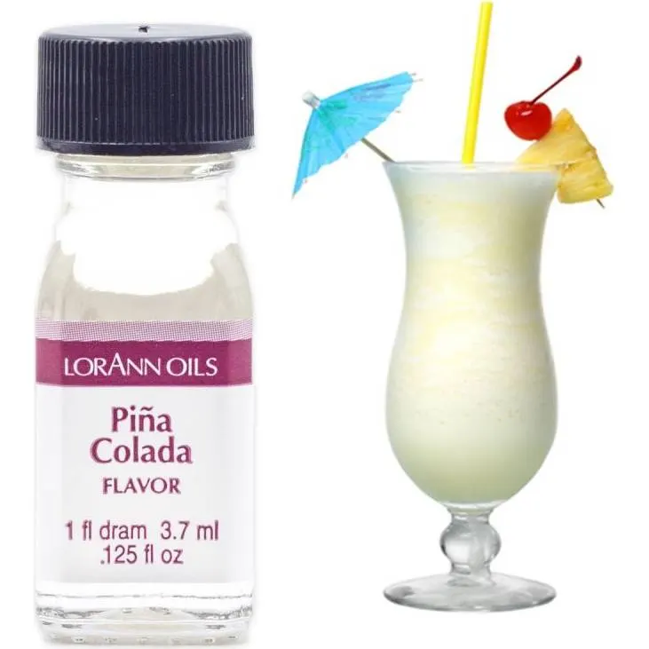 Koncentrované aroma Pina Colada od značky LorAnn Oils s kokosovo-ananasovou příchutí pro ochucení krémů a těst